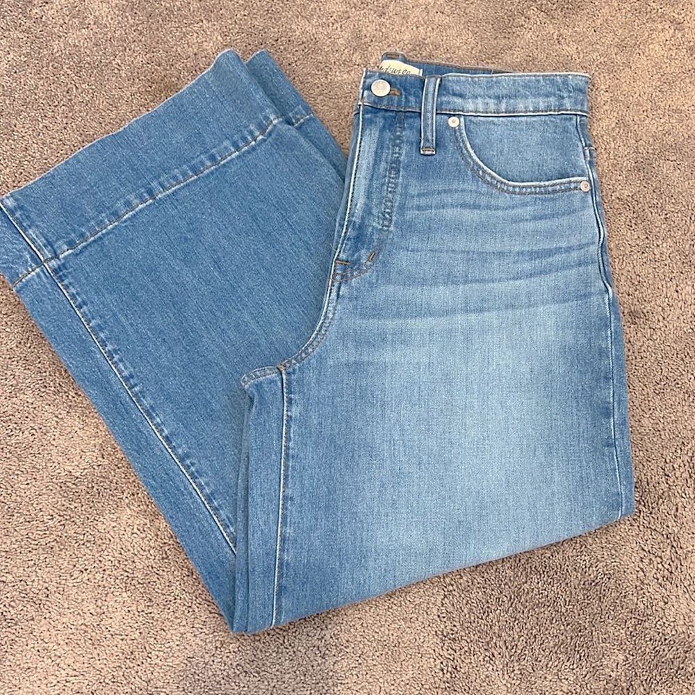 Madewell Women's Wide Leg Crop Jeans